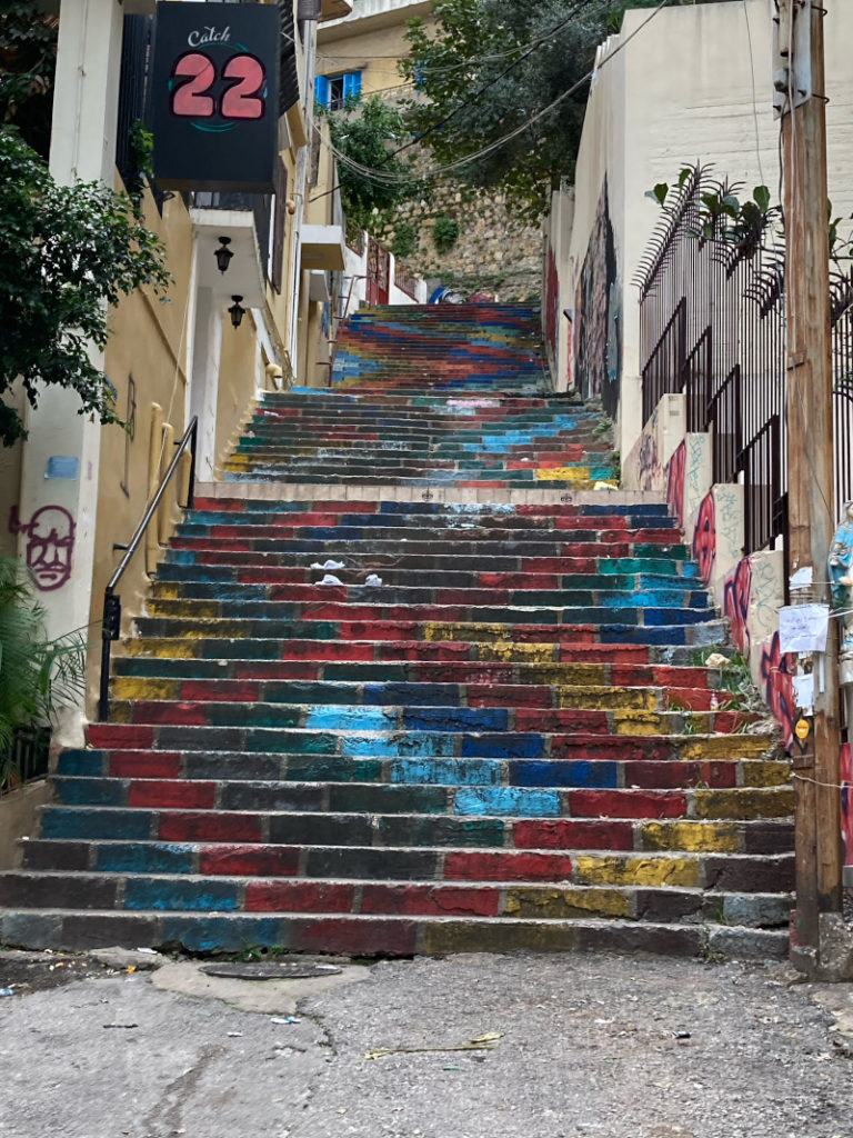 Escaliers colorés à Gemmayzé