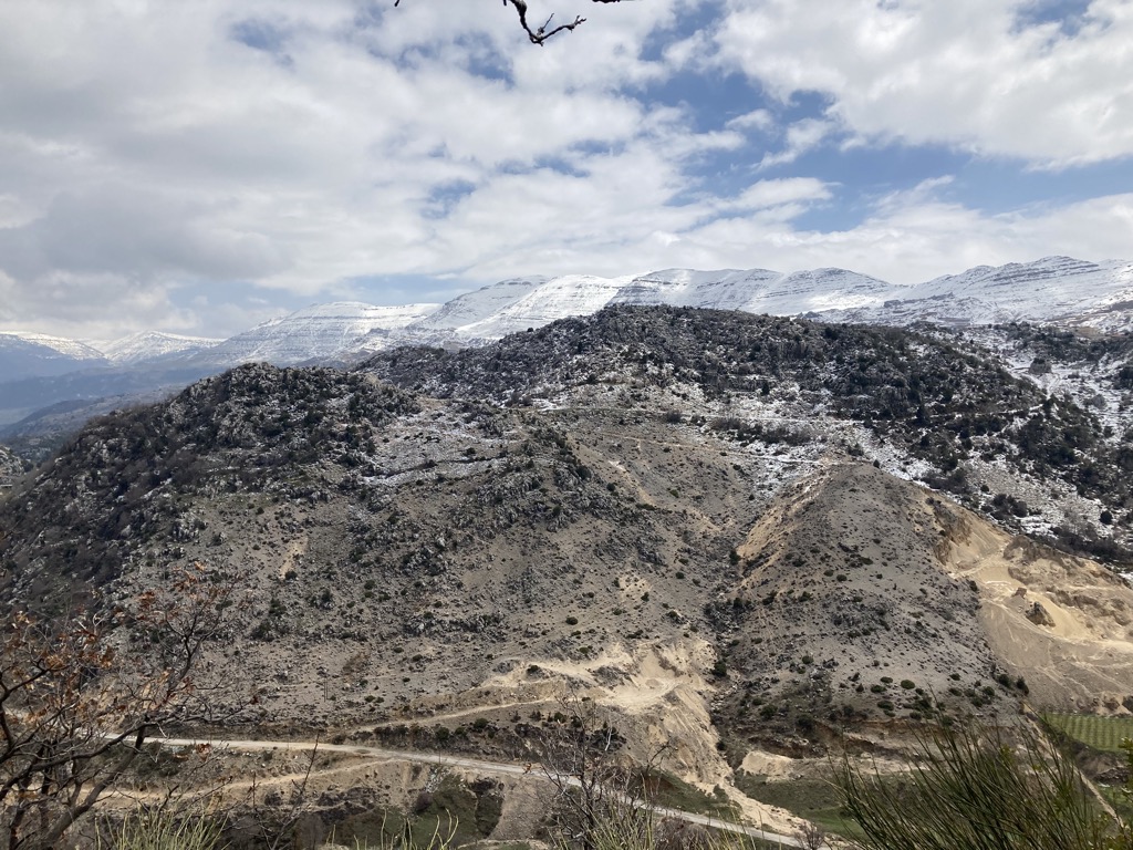 Les montagnes en face de Jabal Moussa